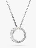 Swarovski Matrix Pendant Necklace, White