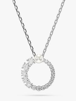 Swarovski Matrix Pendant Necklace, White, White