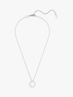 Swarovski Matrix Pendant Necklace, White - view 2, White