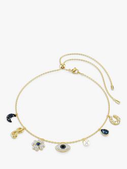 Swarovski Symbolica Charm Choker Necklace, Gold, Gold Shiny