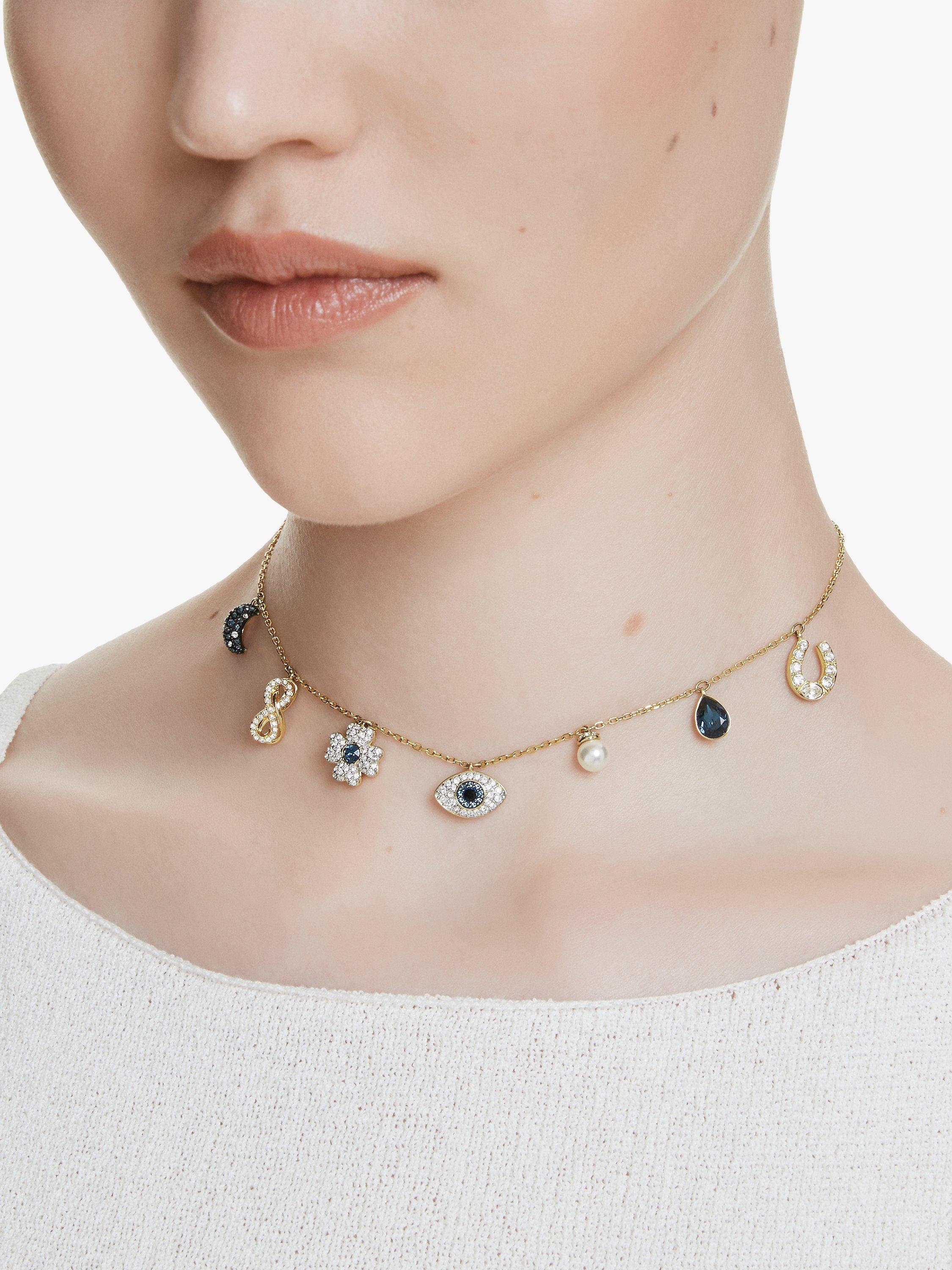 Swarovski Symbolica Charm Choker Necklace Gold