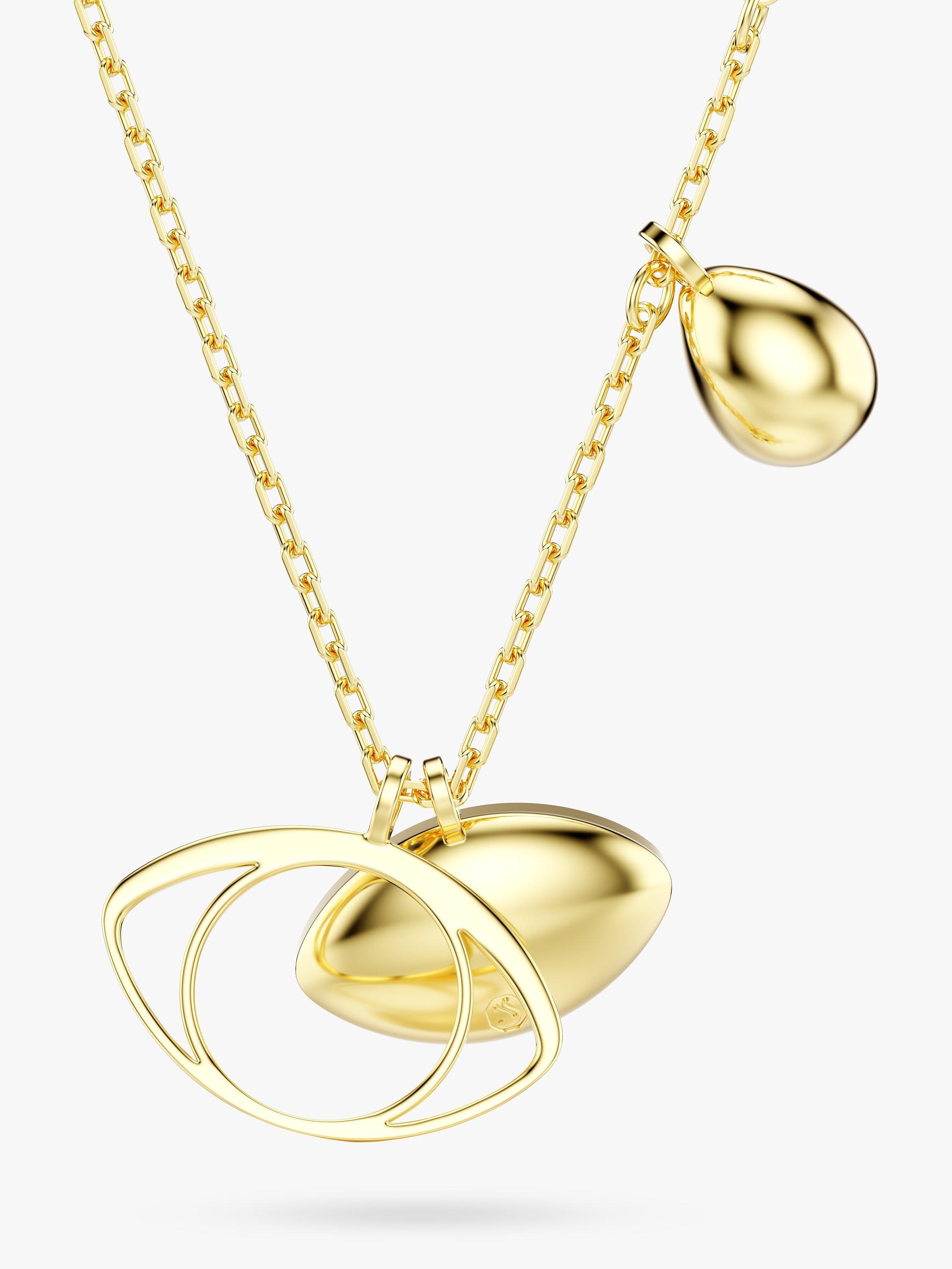 Product image 4 of 4, which shows Swarovski Mystical Symbolica Pendant Necklace, Gold