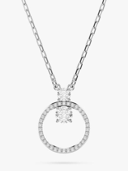 Swarovski Crystal Pendant Necklace, Silver, Silver