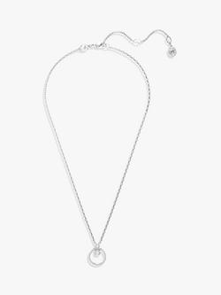 Swarovski Crystal Pendant Necklace, Silver - view 2, Silver
