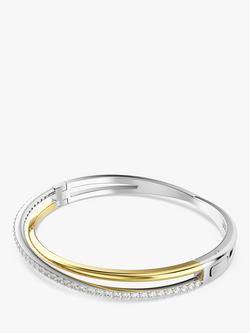 Swarovski Hyperbola Two Tone Bracelet, Silver/Multi - view 2, Silver/Multi