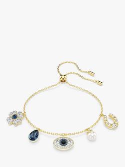 Swarovski Symbols Charm Bracelet, Gold/Multi, Gold/Multi