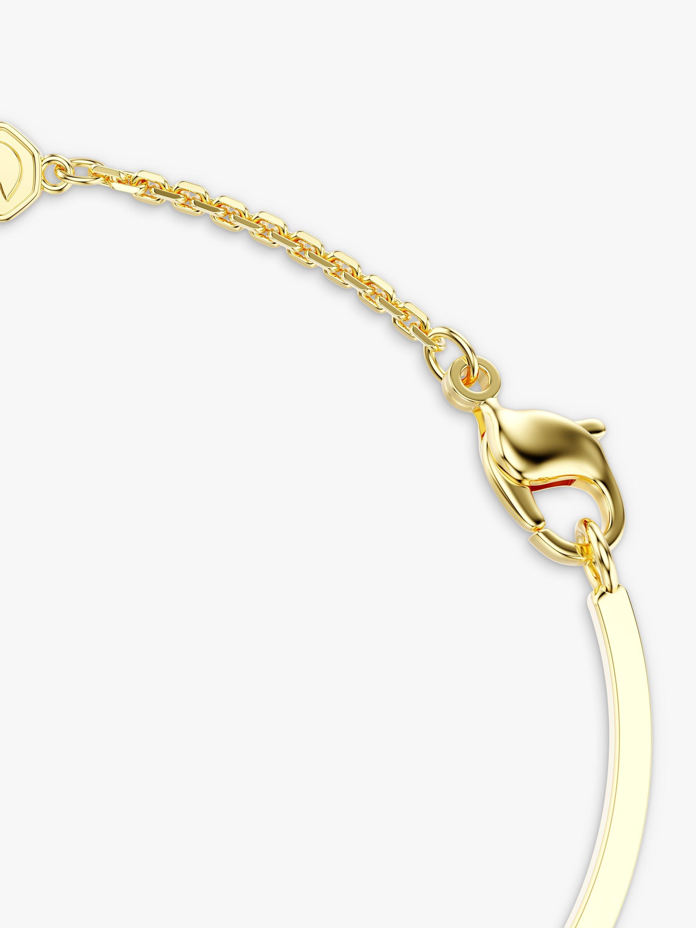 Product image 4 of 5, which shows Swarovski Symbolica Eye Bangle Bracelet, Gold/Multi