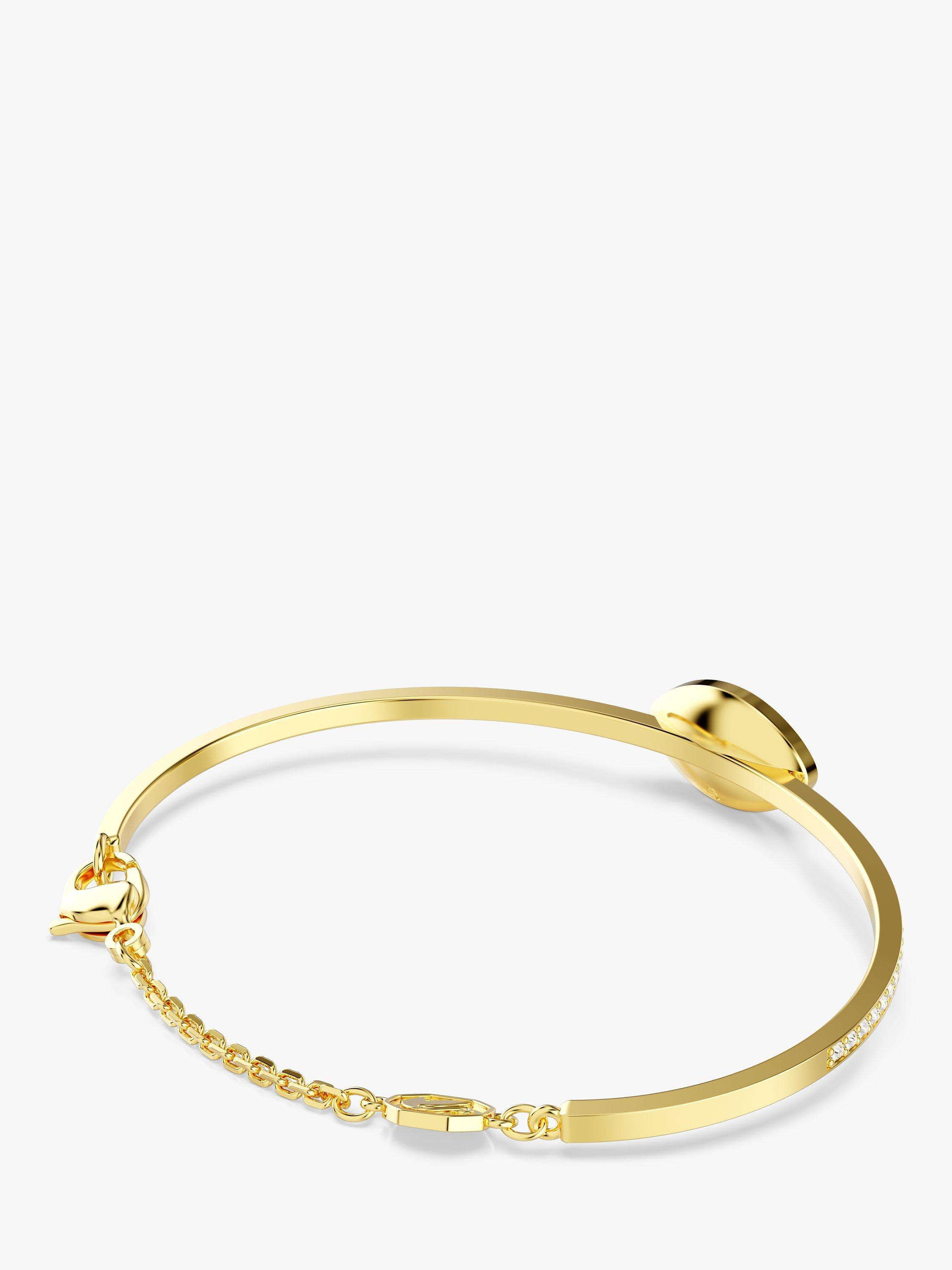 Product image 5 of 5, which shows Swarovski Symbolica Eye Bangle Bracelet, Gold/Multi