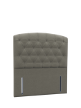 John Lewis Rouen II Headboard, Double, Stc Grey