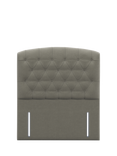 John Lewis Rouen II Headboard, Double, Stc Grey