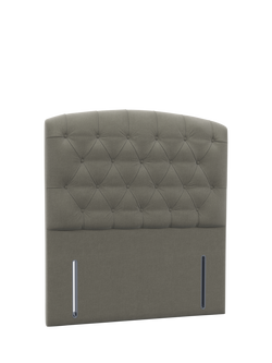 John Lewis Rouen II Headboard, Super King Size, Soft Touch Chenille Grey