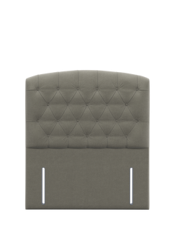 John Lewis Rouen II Headboard, Super King Size - view 2, Soft Touch Chenille Grey