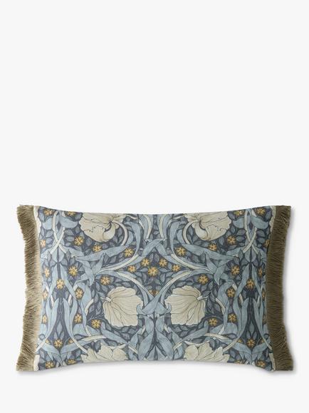William Morris At Home Pimpernel Rectangular Cushion, Ink, Ink Blue