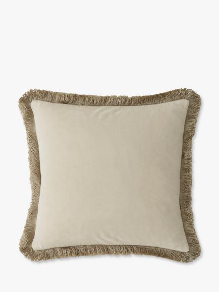 William Morris At Home Pimpernel Square Cushion, Ink - view 2, Ink Blue