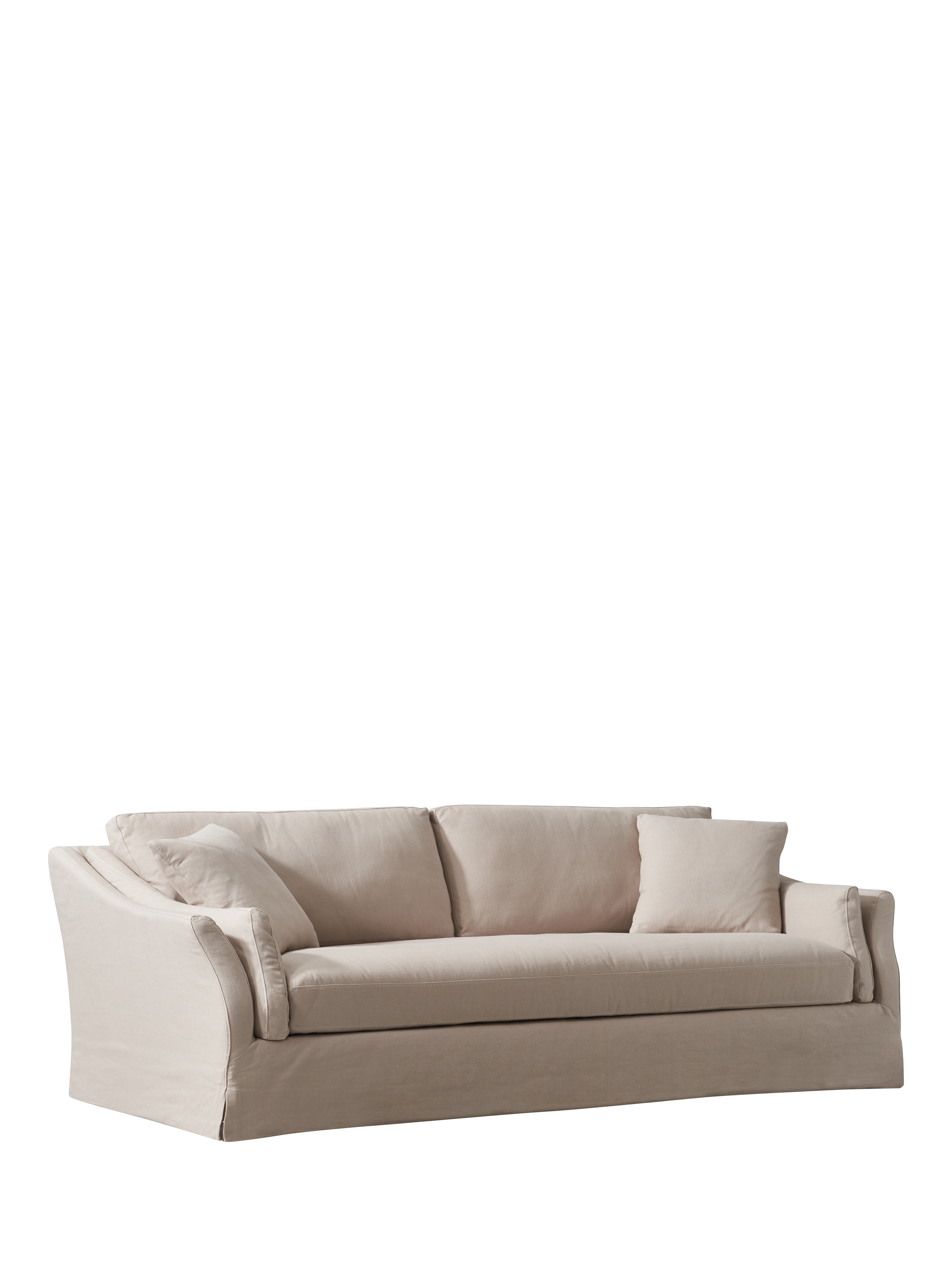 Bude Range, John Lewis Bude Grand 4 Seater Sofa, Taupe Native Linen