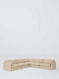 John Lewis Newlyn 5 Seater Corner Sofa, Light Leg