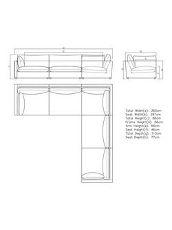 John Lewis Newlyn 5 Seater Corner Sofa, Light Leg - view 2, Easy Clean Natural Linen