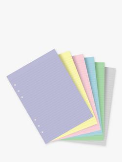 Filofax A5 Pastel Ruled Paper Personal Organiser Insert - view 2, Multi
