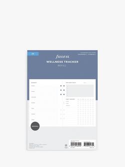 Filofax A5 Minimal Wellness Tracker Personal Organiser Insert, White