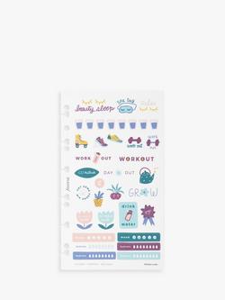 Filofax Everyday Wellness Stickers Personal Organiser Insert - view 2, Multi