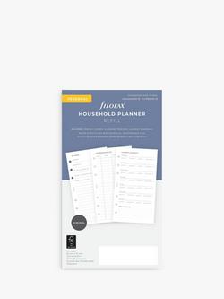 Filofax Personal Household Planner Personal Organiser Insert, White