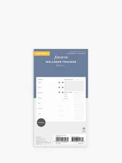 Filofax Personal Wellness Tracker Personal Organiser Insert, White