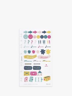 Filofax Study & Work Personal Organiser Stickers - view 2, Multi