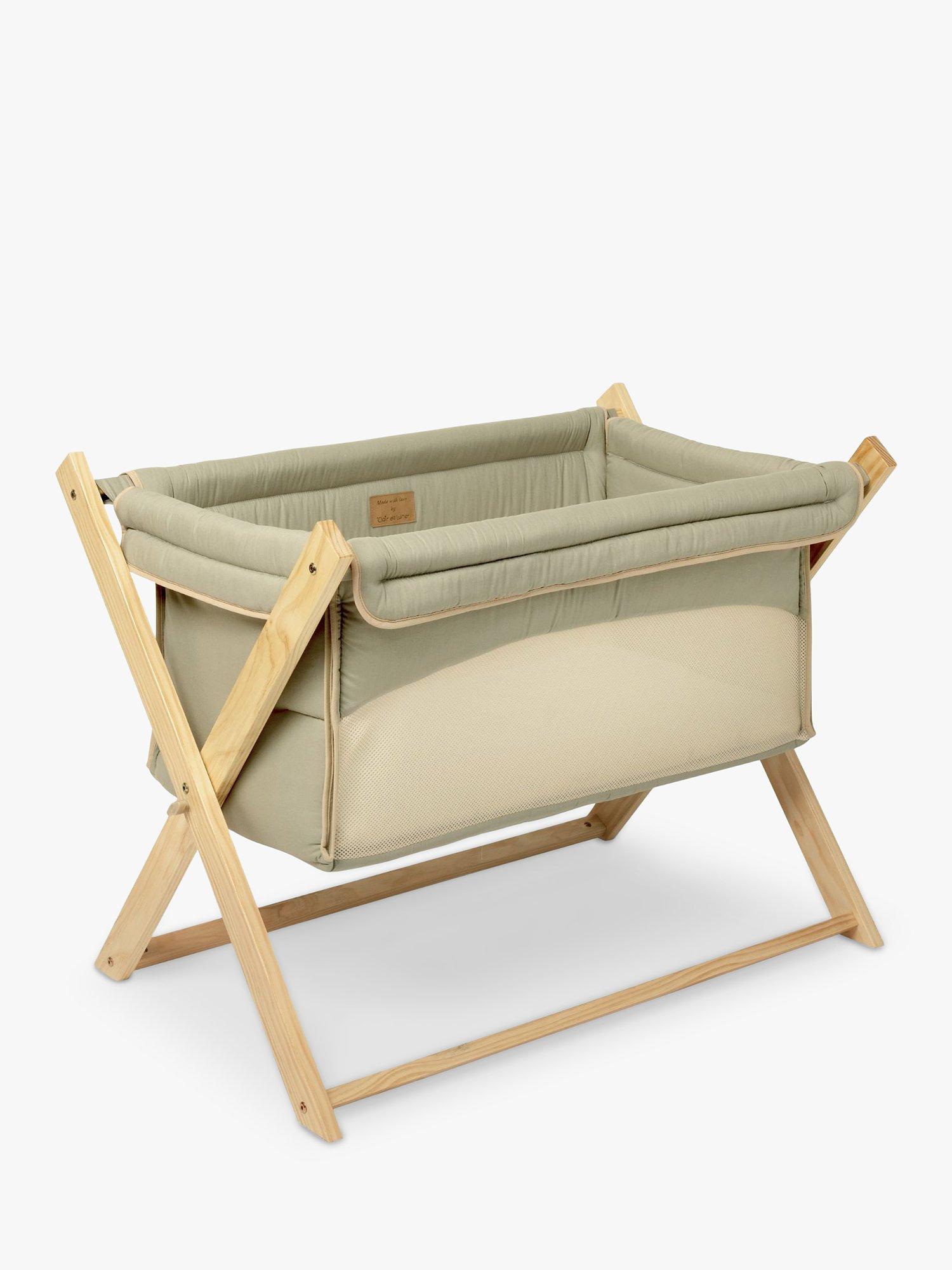 Clair de Lune Organic Folding Crib Sage