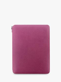 Filofax Finsbury A4 Leather Folio, Raspberry