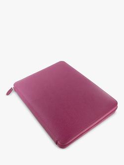 Filofax Finsbury A4 Leather Folio - view 2, Raspberry