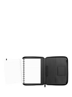 Filofax Finsbury A4 Leather Folio, Black