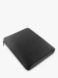 Filofax Finsbury A4 Leather Folio, Black