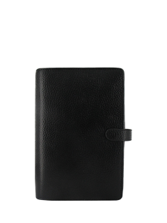 Filofax Personal Finsbury Leather Personal Organiser, Black