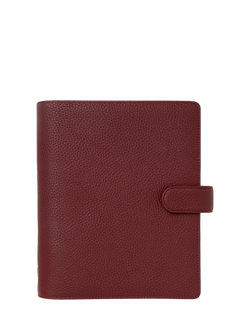 Filofax A5 Norfolk Leather Persoanl Organiser, Currant, Currant