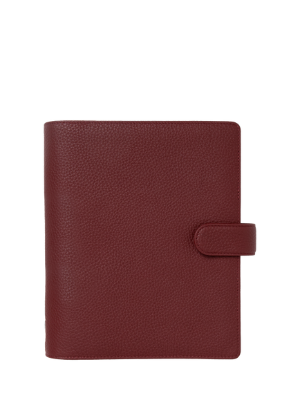 Filofax A5 Norfolk Leather Personal Organiser, Currant, Currant