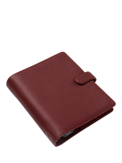 Filofax A5 Norfolk Leather Persoanl Organiser, Currant - view 2, Currant