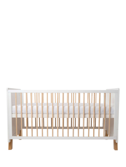 Clair de Lune Essentials Cotbed, White/Natural, White/Natural