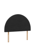 John Lewis Arch Headboard, Double, Brushed Tweed Charcoal