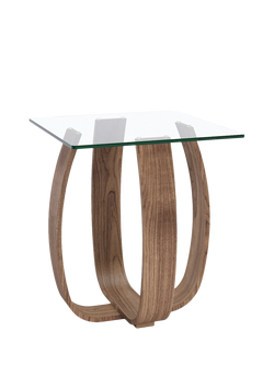 Tom Schneider Tulip Side Table, Walnut