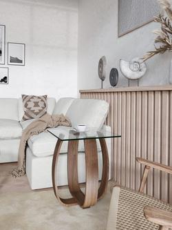 Tom Schneider Tulip Side Table - view 2, Walnut