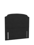 John Lewis Rebecca Full Depth Headboard, King Size, Brushed Tweed Charcoal