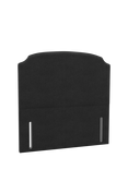 John Lewis Rebecca Full Depth Headboard, Super King Size, Brushed Tweed Charcoal