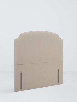John Lewis Rebecca Full Depth Headboard, Double - view 2, Cotton Effect Beige