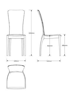 Tom Schneider Sasha Dining Chair - view 2, Oak