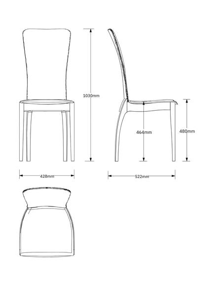 Tom Schneider Sasha Dining Chair - view 2, Oak