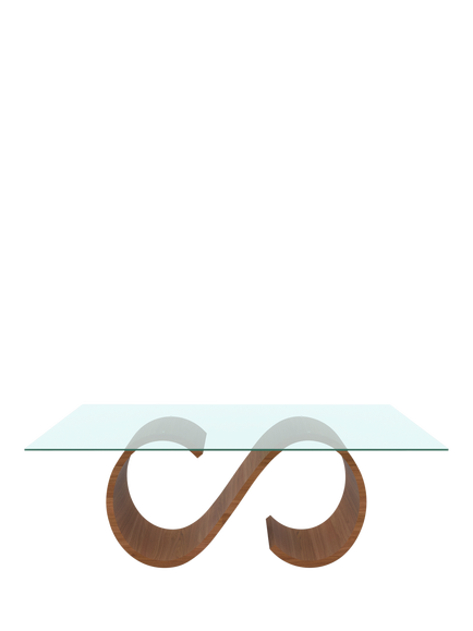 Tom Schneider Swirl Dining Table - view 2, Walnut
