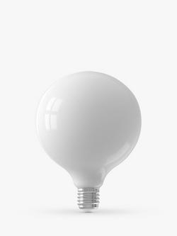 Calex 7.5W E27 LED Dimmable Globe G125 Bulb, Off White, Off White