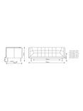 At the Helm Grace Large 3 Seater Sofa, Chiltern Midnight