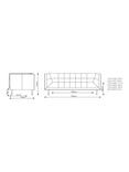 At the Helm Grace Large 3 Seater Sofa, Eden Stone Hearth