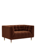 At the Helm Grace Small 2 Seater Sofa, Chiltern Tawny